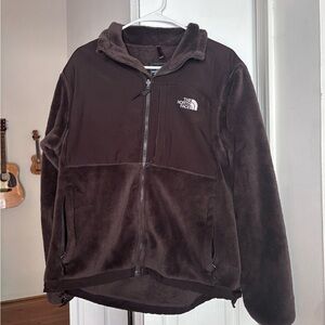 The North Face Brown Performance Jacket Full-Zip Fleece